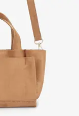 J.HOFFMAN'S Ella Mini Tote Camel Faux Suede