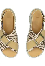 J.HOFFMAN'S Plia Juno Platform Sandal - Zebra Mix