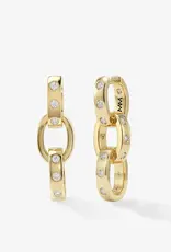 J.HOFFMAN'S Ashley Chain Convertible Earrings- White