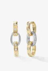 J.HOFFMAN'S Ashley Chain Convertible Earrings- White