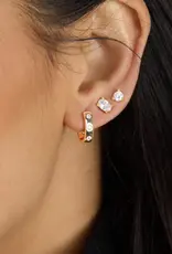 J.HOFFMAN'S Ashley Chain Convertible Earrings- White