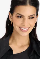 J.HOFFMAN'S Ashley Chain Convertible Earrings- White