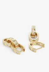 J.HOFFMAN'S Ashley Chain Convertible Earrings- White