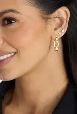 J.HOFFMAN'S Ashley Chain Convertible Earrings- White