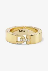 J.HOFFMAN'S Ashley Smooth Lock Ring in Gold