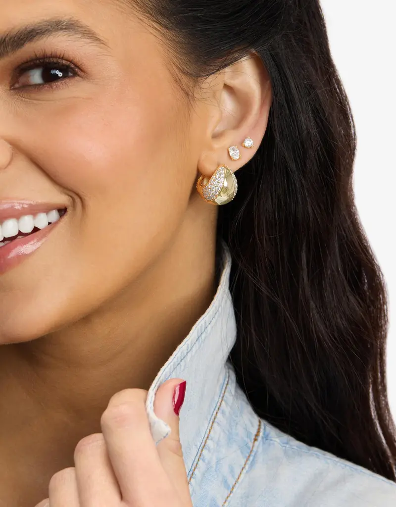 J.HOFFMAN'S Norah Split Pavé Earrings