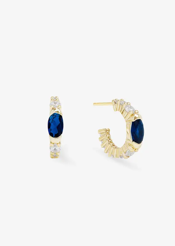 J.HOFFMAN'S Maven Huggies in Blue Sapphire