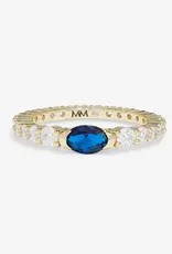 J.HOFFMAN'S Shes So Extra Ring- Blue Sapphire