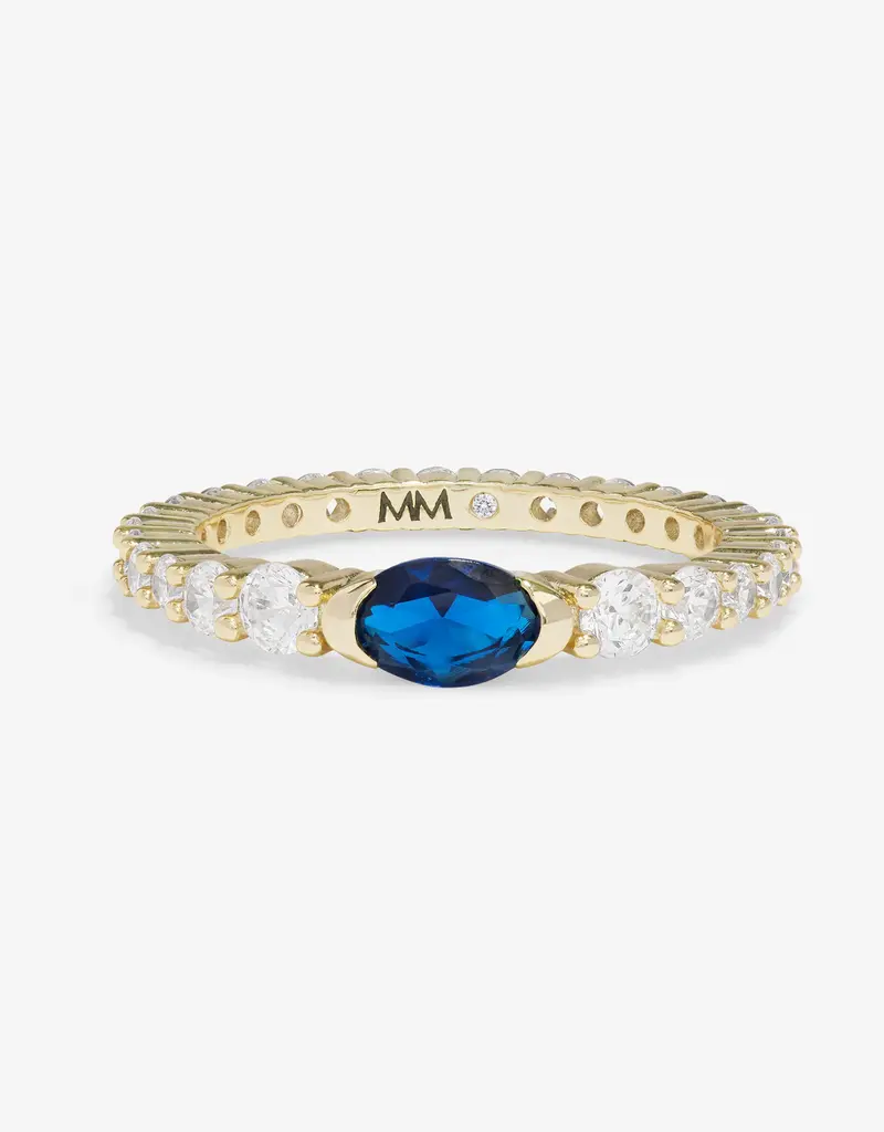 J.HOFFMAN'S Shes So Extra Ring- Blue Sapphire