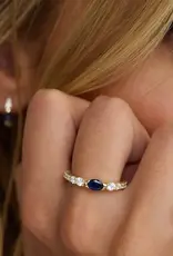 J.HOFFMAN'S Shes So Extra Ring- Blue Sapphire