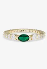 J.HOFFMAN'S Shes So Extra Ring- Emerald