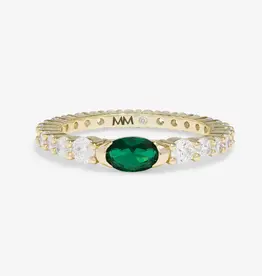 J.HOFFMAN'S Shes So Extra Ring- Emerald