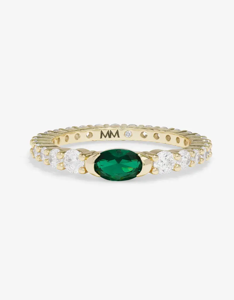 J.HOFFMAN'S Shes So Extra Ring- Emerald