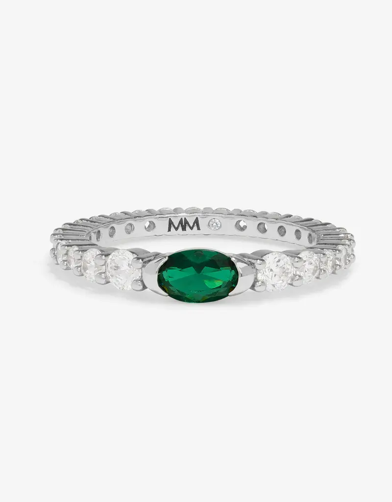 J.HOFFMAN'S Shes So Extra Ring- Emerald