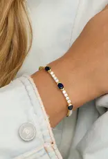 J.HOFFMAN'S Shes So Extra Tennis Bracelet- Blue Sapphire