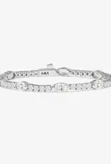 J.HOFFMAN'S Shes So Extra Tennis Bracelet- White