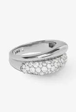J.HOFFMAN'S Norah Loves a Pave Double Ring- White