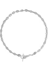 KENDRA SCOTT Elisa Toggle Link Chain Necklace in White CZ