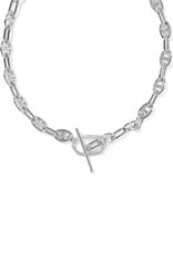 KENDRA SCOTT Elisa Toggle Link Chain Necklace in White CZ