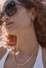 KENDRA SCOTT Elisa Toggle Link Chain Necklace in White CZ