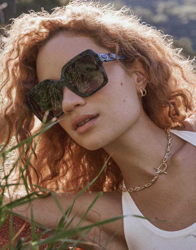 KENDRA SCOTT Elisa Toggle Link Chain Necklace in White CZ