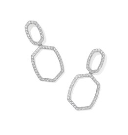 KENDRA SCOTT Daphne Pave Open Frame Earrings