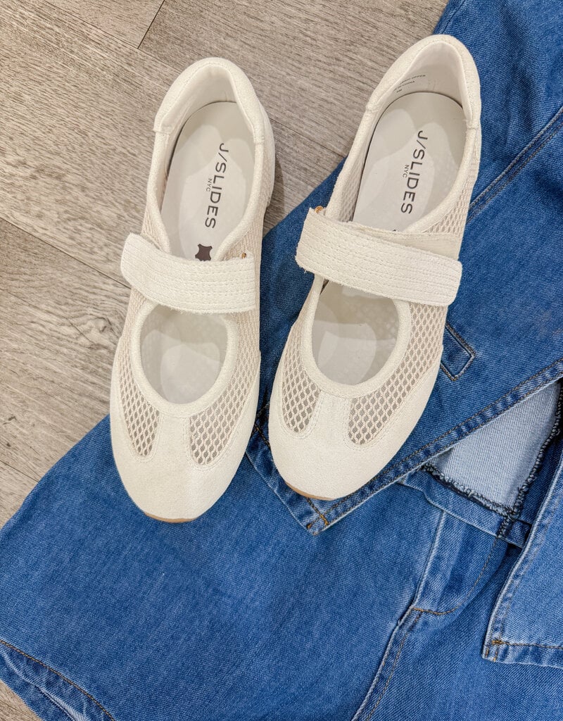 J.HOFFMAN'S Patricia Shoe- Off White