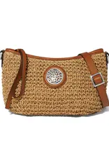 Shelby Straw Pouch in Luggage