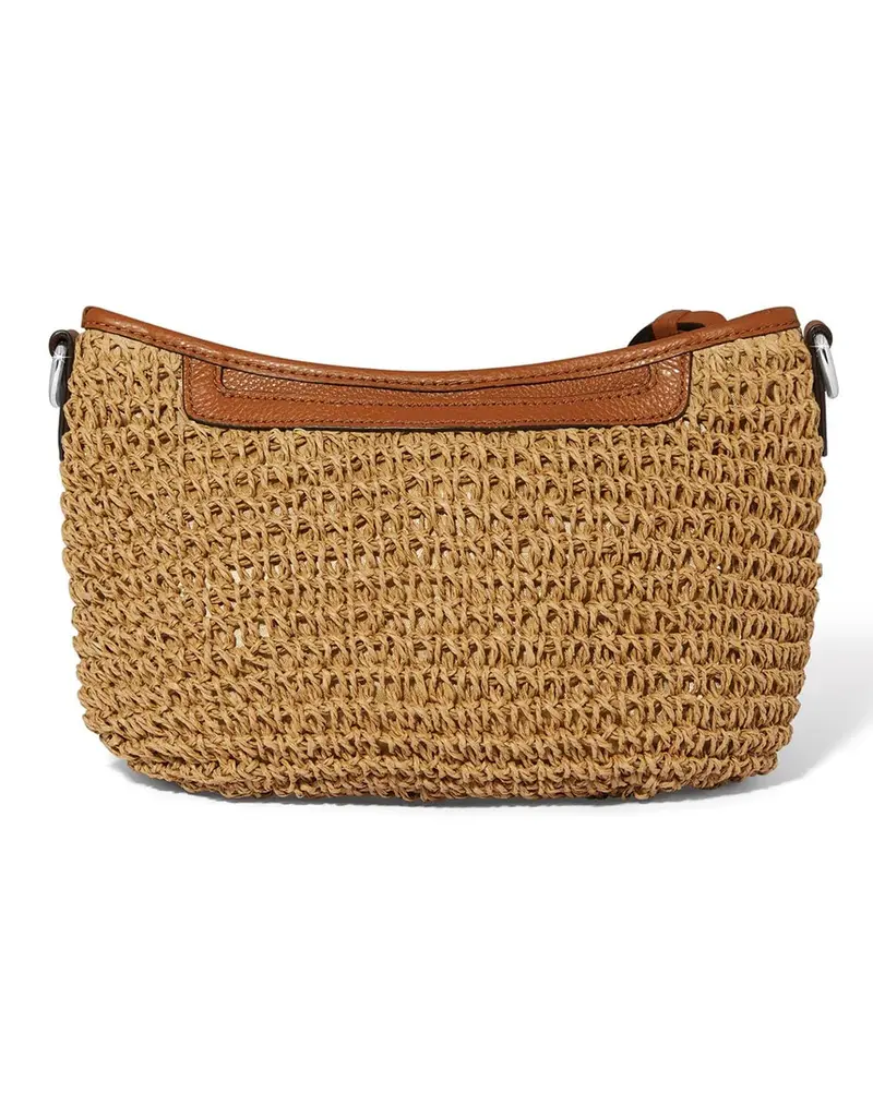 Shelby Straw Pouch in Luggage