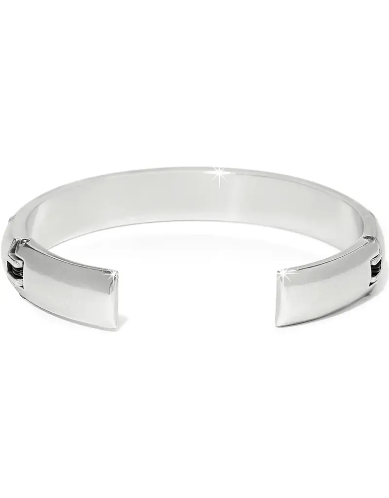 Flora Double Hinged Bangle in Blue