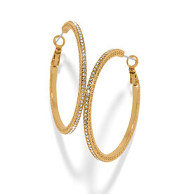 Meridian Eclipse Large Hoop in Gold