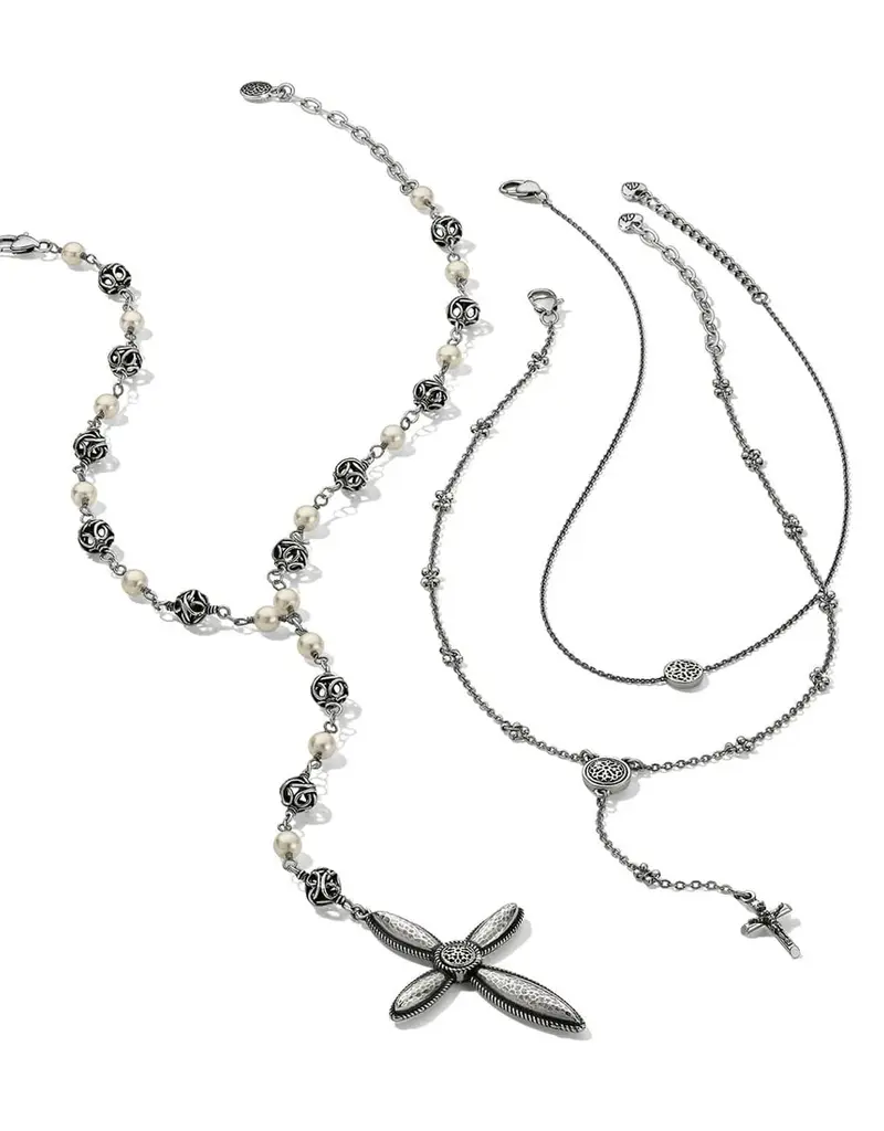 Ferrara Cross Y necklace