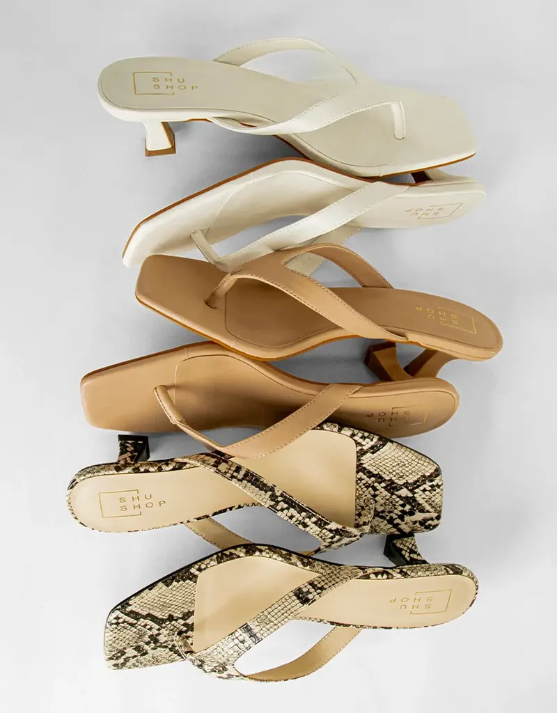 J.HOFFMAN'S Franny Sandal- Bone
