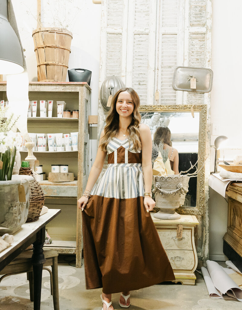 J.HOFFMAN'S Anchored Dress- Brown