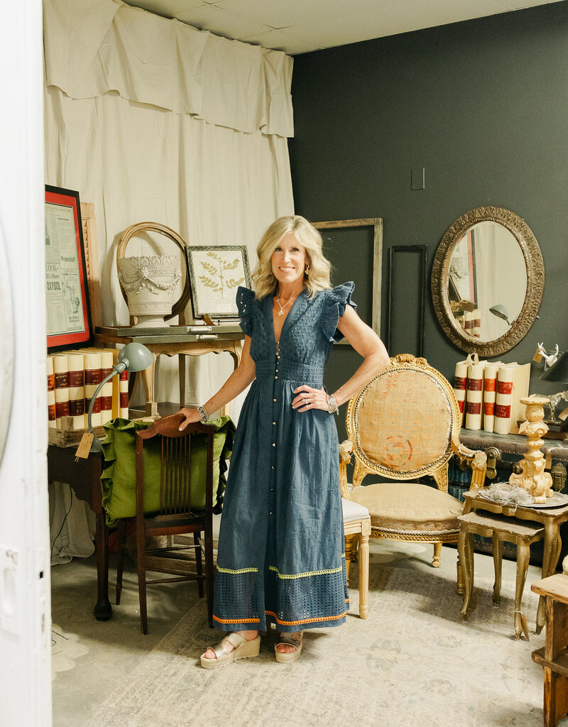 J.HOFFMAN'S Madeline Dress- Deep Cobalt