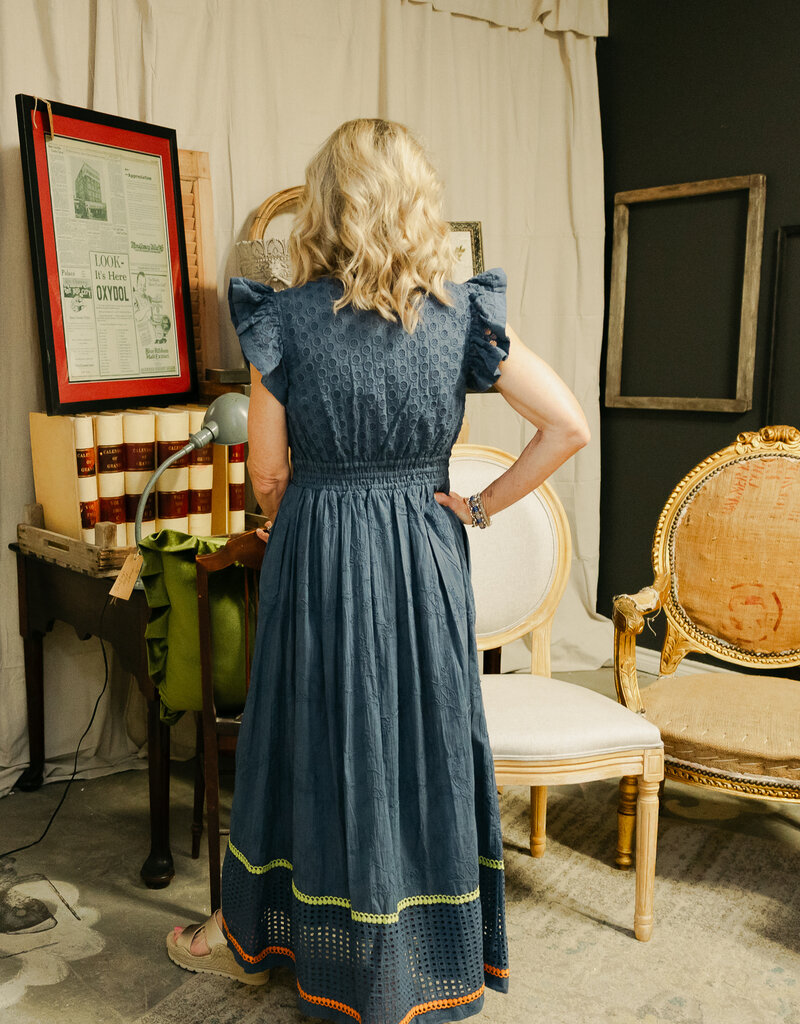 J.HOFFMAN'S Madeline Dress- Deep Cobalt