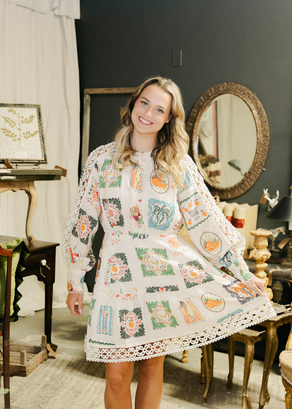 J.HOFFMAN'S Elora Dress- Chalk