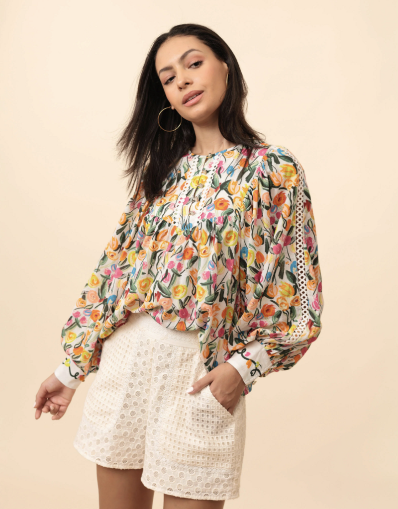 J.HOFFMAN'S Bertha Top- Ivory