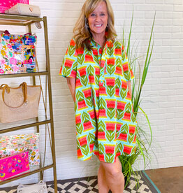 J.HOFFMAN'S Swings Dress- Aqua