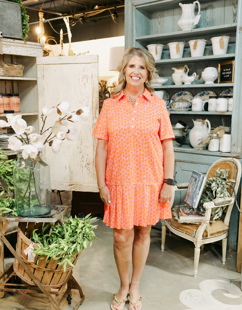 J.HOFFMAN'S Puffy Daisy Dress- Pink