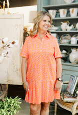 J.HOFFMAN'S Puffy Daisy Dress- Pink