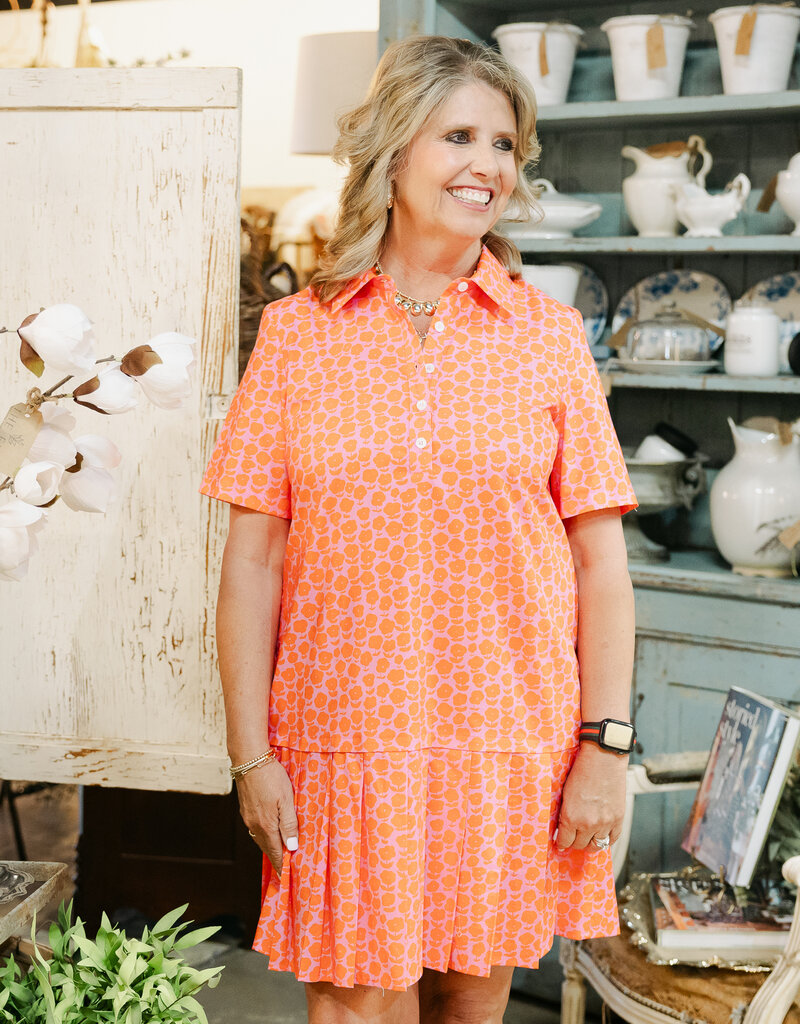 J.HOFFMAN'S Puffy Daisy Dress- Pink