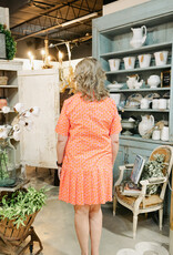 J.HOFFMAN'S Puffy Daisy Dress- Pink