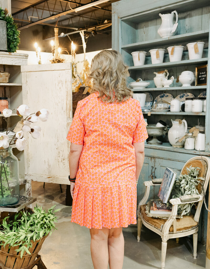J.HOFFMAN'S Puffy Daisy Dress- Pink