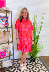 J.HOFFMAN'S Puffy Daisy Dress- Pink