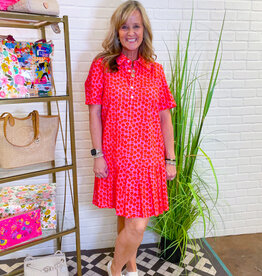 J.HOFFMAN'S Puffy Daisy Dress- Pink