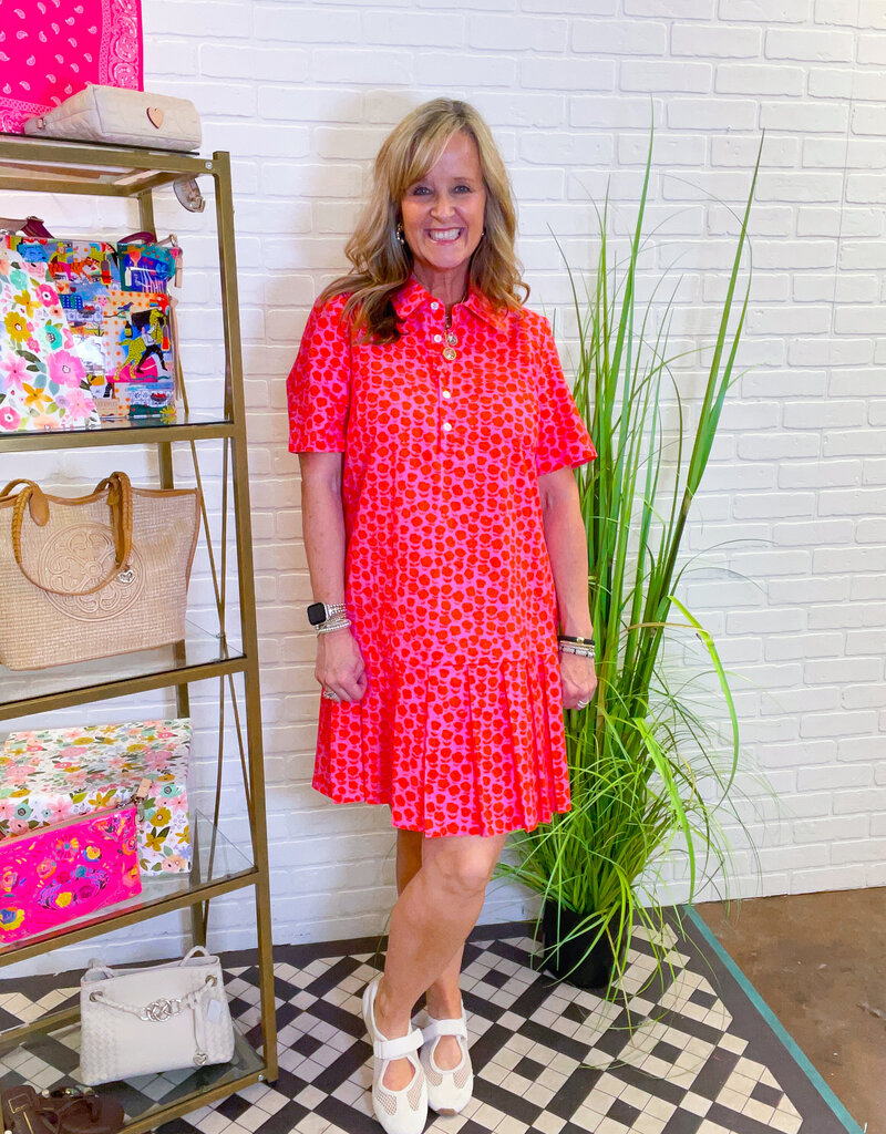 J.HOFFMAN'S Puffy Daisy Dress- Pink