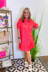 J.HOFFMAN'S Puffy Daisy Dress- Pink