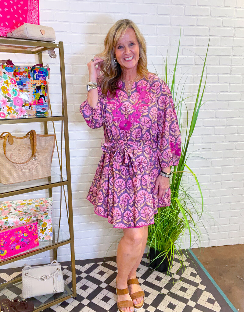 J.HOFFMAN'S Mayra Dress- Plum