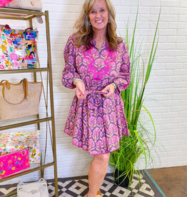 J.HOFFMAN'S Mayra Dress- Plum